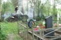 На территории городского кладбища в жаркие дни загорелся мусор