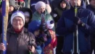 Несколько тысяч горожан присоединились ко Всероссийской массовой гонке «Лыжня России»