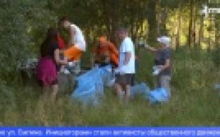 Эковолонтёры организовали субботник в одном из популярных мест отдыха первоуральцев