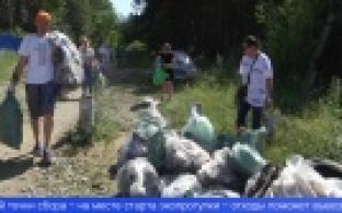 Первоуральцы провели экопрогулку с уборкой мусора