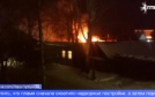 Крупный пожар произошел в Первоуральске