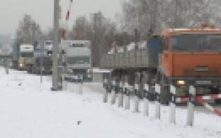 Из-за погодных условий на Динасовском шоссе образовалась пробка