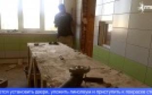 В первоуральской детской поликлинике ремонтируют один из этажей