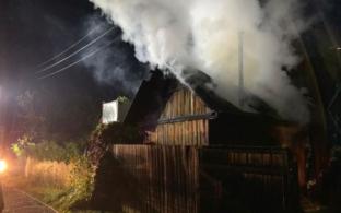 Баня сгорела сегодня ночью в селе Новоалексеевское