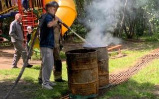 Юные первоуральцы приняли участие в «пожарной эстафете»