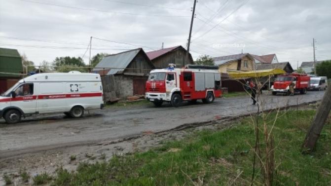 Произошел пожар в частном доме