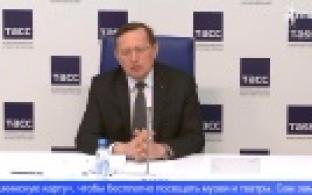 Заместитель губернатора Павел Креков провел пресс-конференцию