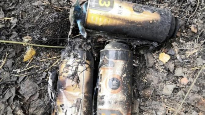 В очагах возгорания под Первоуральском найдены газовые баллончики