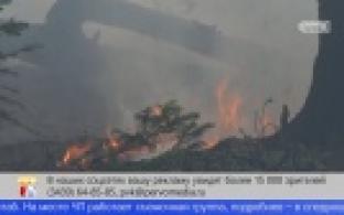 Крупный лесной пожар разгорелся недалеко от Первоуральска