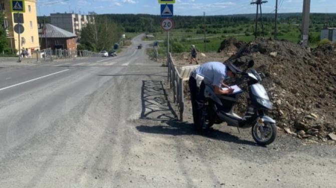 В Билимбае подросток попал в ДТП на скутере