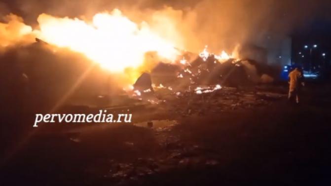 Накануне ночью в Вересовке произошёл пожар