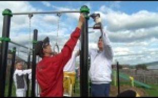 В поселке Староуткинск появилась площадка для занятий спортом