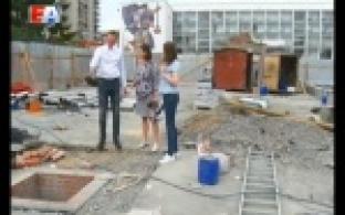 К городскому фонтану подвели коммуникации