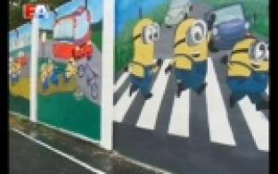 Жительница Первоуральска оформила в стиле граффити детскую учебную площадку