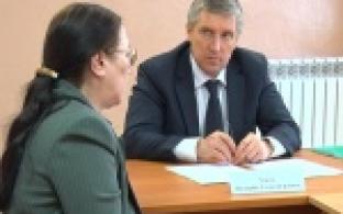 Исполняющий обязанности главы  Валерий Хорев провел прием новоалексеевцев