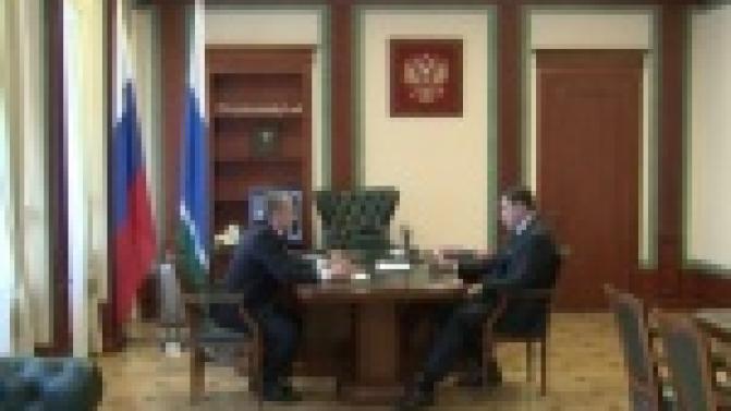 Губернатор Евгений Куйвашев встретился с и.о. главы администрации Первоуральска Валерием Хоревым