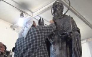 Трехметровая бронзовая скульптура отправилась на юг России из села Новоалексеевское