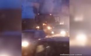 Жарким выдалось  морозное утро для водителя одного маршрутного автобуса