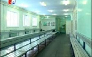 На центральном стадионе в самом разгаре ремонт гардеробной