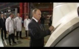 Владимир Путин принял участие в церемонии запуска новой производственной линии компании «Этерно»