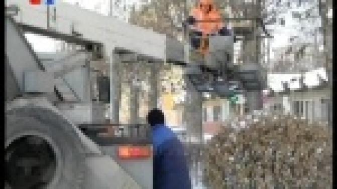 В Первоуральске приступили к кронированию деревьев