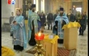 В Первоуральске провели молебен о пожарной безопасности