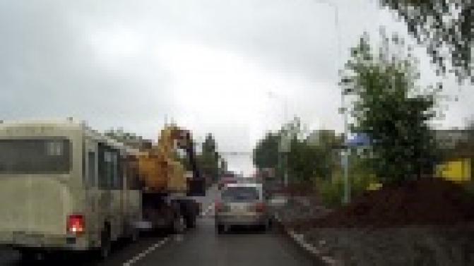 И снова на дороге пострадал рейсовый автобус маршрута "5с"