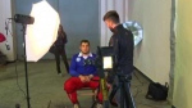 Хоккейная команда "Уральский трубник" приняла участие в фотосессии, посвященной будущему юбилею клуба