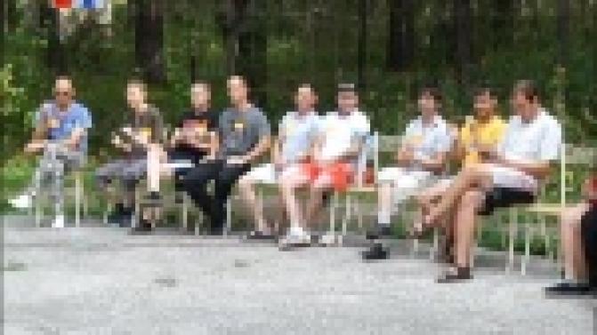 Молодые сотрудники Новотрубного завода выехали на природу, чтобы поучаствовать в профсоюзном слете