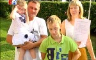 Семья Ольшанских в скором времени отметит долгожданное новоселье