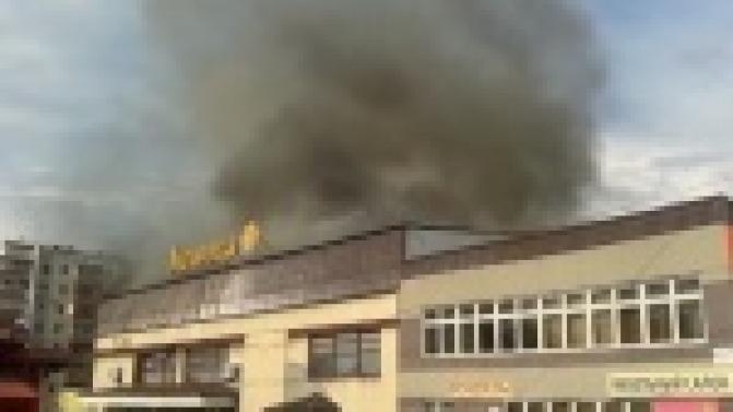 Загорелось одно из городских кафе