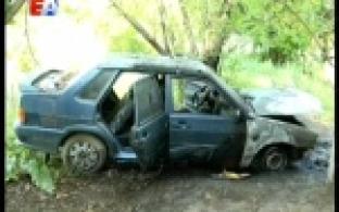 В Первоуральске сгорел автомобиль