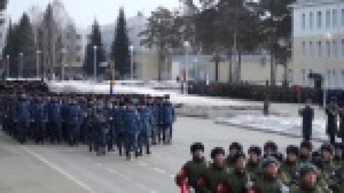 Сотрудники ГУФСИН начали тренировки Парада Победы