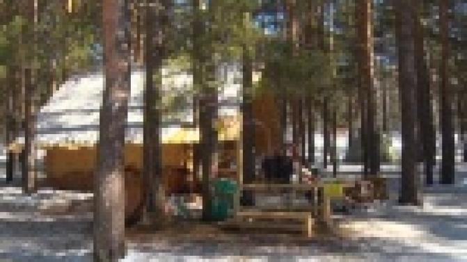 Мини танкодром и макеты российской бронетехники