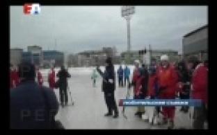 Обстановка - неформальная, матч - товарищеский.