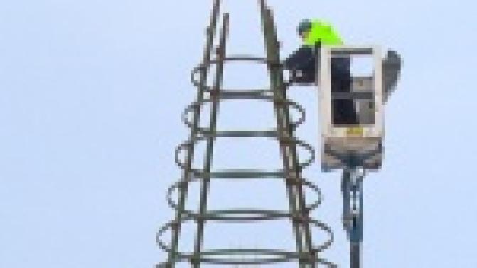 Работы по демонтажу ледового городка завершаются