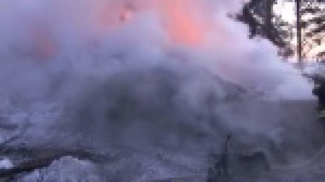 Очередной пожар не только уничтожил строение, но и унес человеческую жизнь