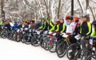 Соревнования по маунтинбайку прошли во время зимних каникул