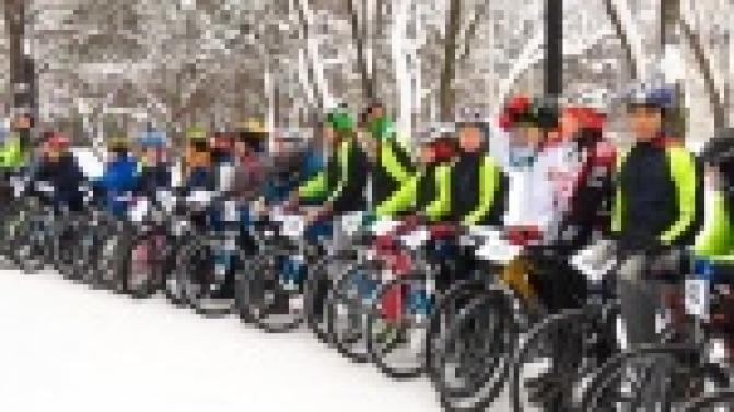 Соревнования по маунтинбайку прошли во время зимних каникул