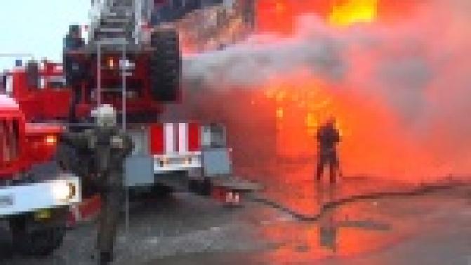 Сгорел автосервис