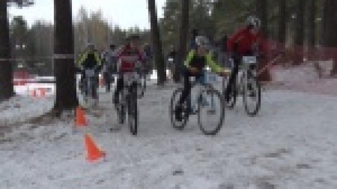 На велосипеде по снегу