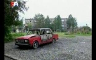 В Первоуральске от огня пострадали три автомобиля.