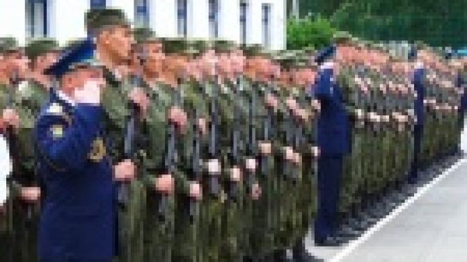 Воинская часть поселка Горный щит принимает новобранцев