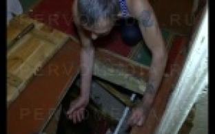 Водопад прямо в подъезде